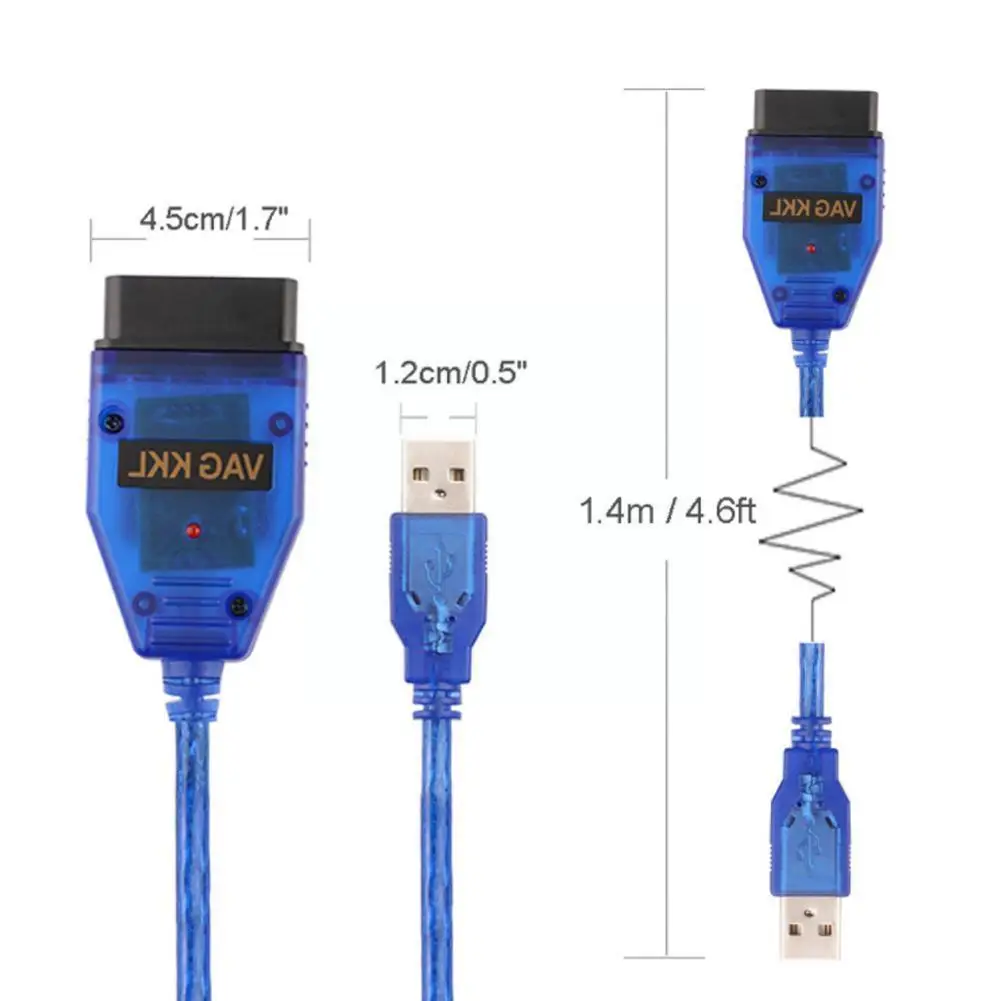 Сканер интерфейса Vag-com 409 1 Vag Com 409com Kkl Obd2 для сканера Vw Z8q6 | Автомобили и мотоциклы