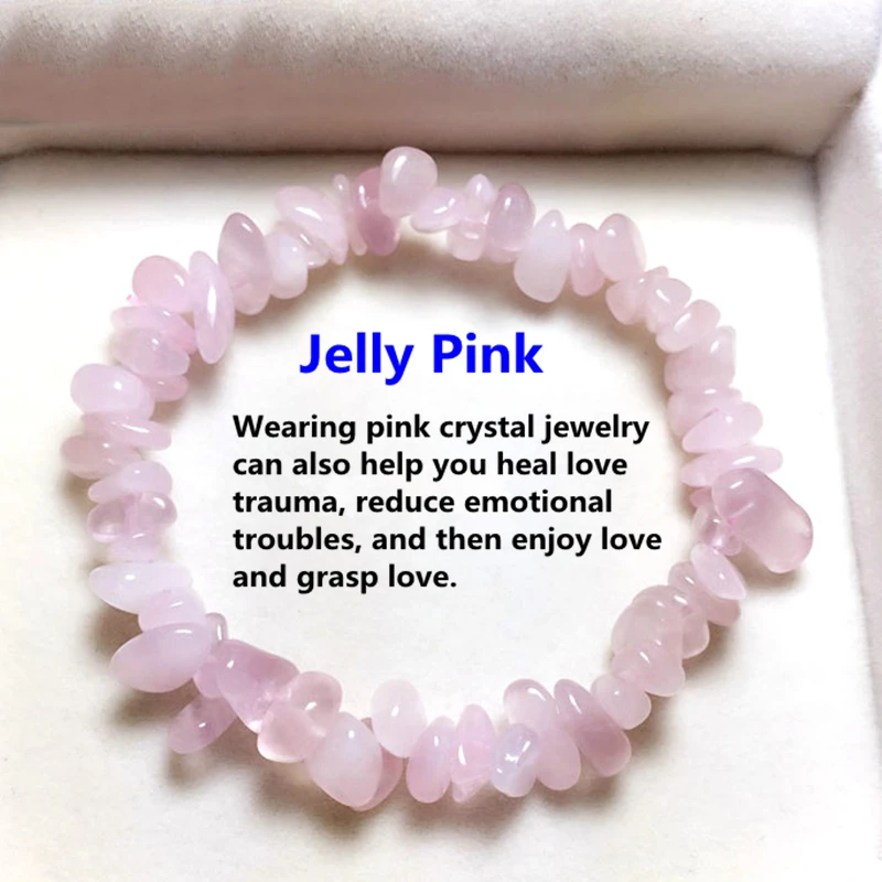 Natural Irregular Gem Stone Bracelet Stretch Chip Beads Nuggets Amazonite Rose Crystal Quartz Bracelets Bangles For Women | Украшения и