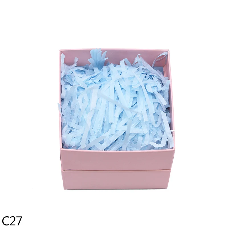 C27 10/20/50 г DIY бумажная рафия измельченные морщинка Бумага конфетти подарки/коробка наполнение Материал наряд в качестве подарка на день рождения Свадебная вечеринка украшения свадебные принадлежности - Цвет: C27