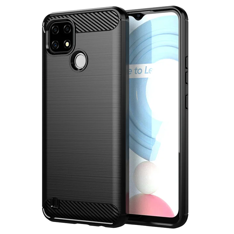 For Cover OPPO Realme C21 Case For Realme C21 Coque Protective Back Shockproof TPU Silicone Cover For Realme 6 8 Pro C21 Fundas