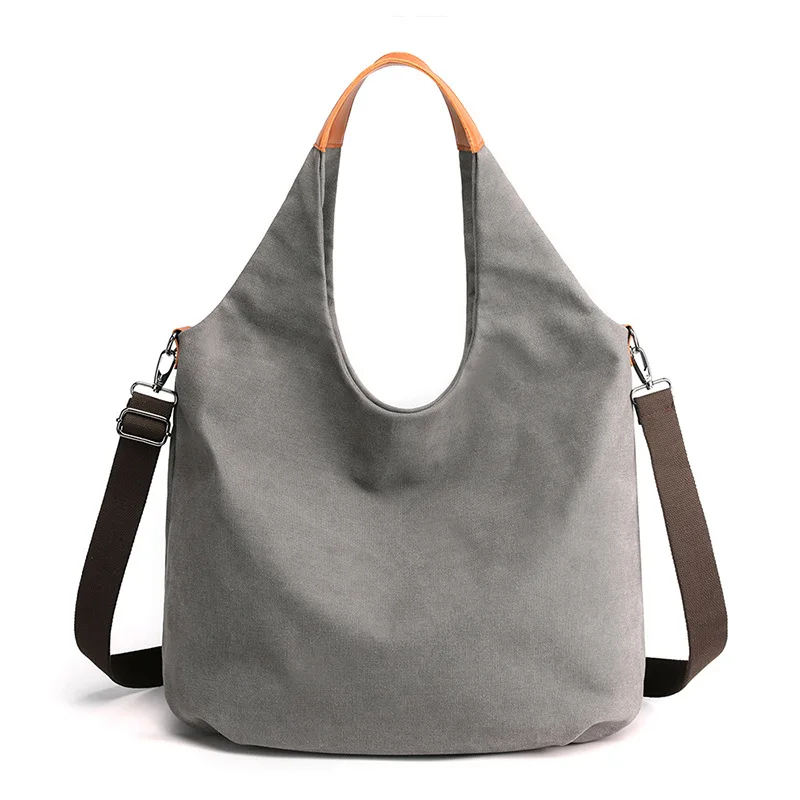 

KVKY Women Handbags Canvas Shoulder Bag Fitness Bags Large Capacity Tote Bag Mommy Bag Travel Bag Ladies Hobos 1620