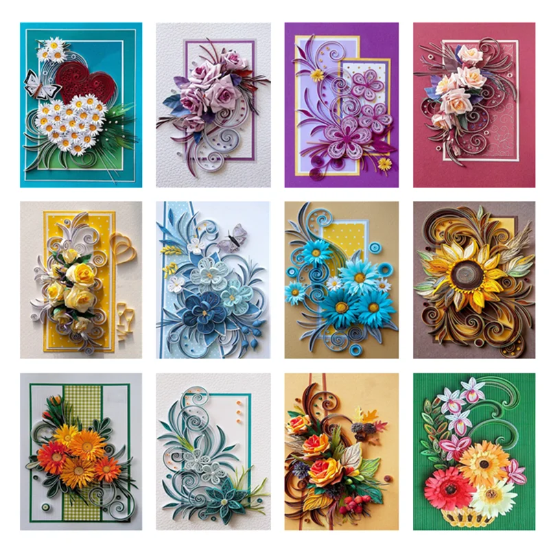 

5D DIY Blue Yellow Flowers Plants Diamond Painting Special Shaped Drill Three-dimensional Diamond Embroidery Home Decor Crafts