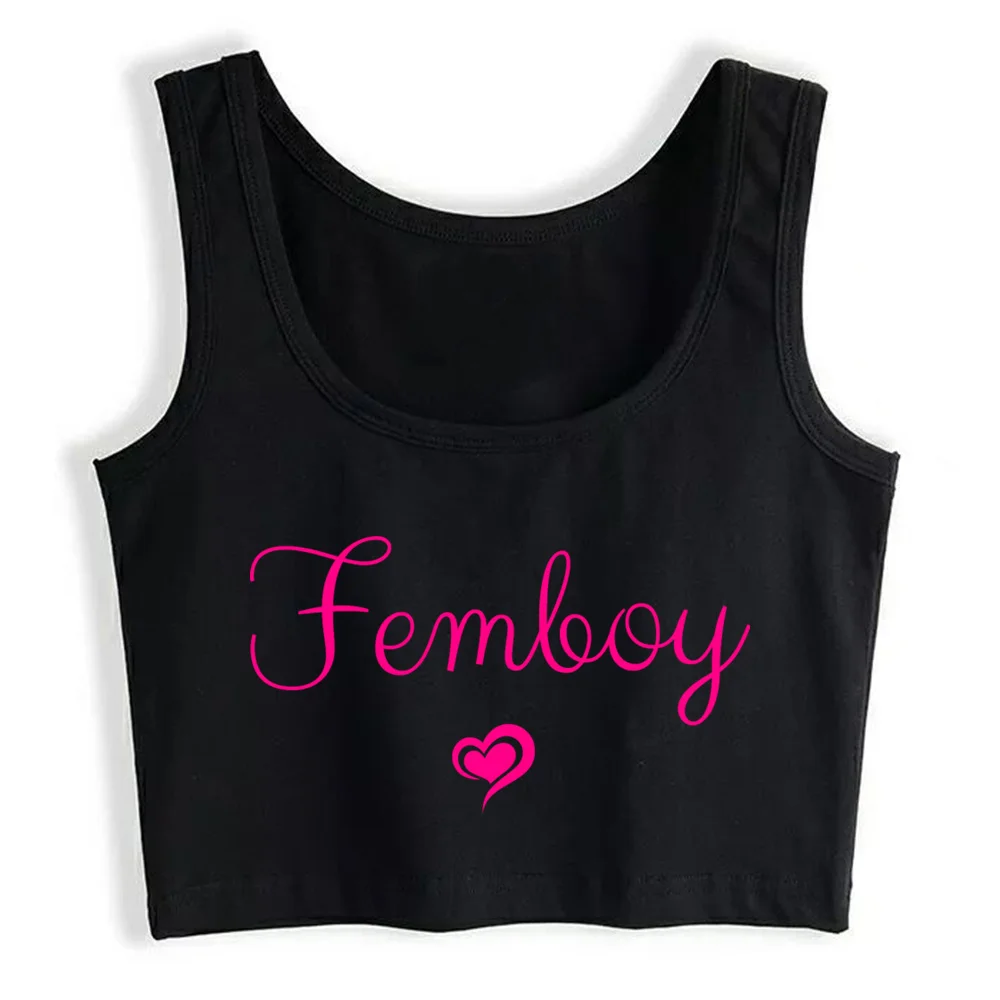 

Crop Top Women Femboy Gothic Harajuku Grunge Emo Y2k Gym korean Tank Top Sexy Blouse Female Clothes Top Mujer Verano 2021
