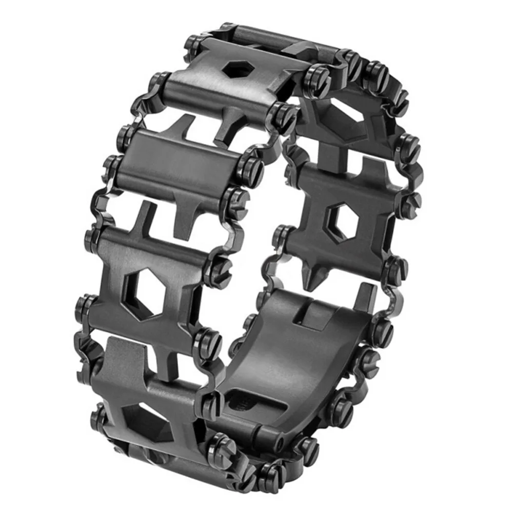 EDC 29 in 1 Multi Tool Bracelet Tread Multifunction Outdoor Bolt Driver Kits Travel Wearable Bike Multitool | Безопасность и