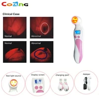 female chest care infrared red light breast inspection
