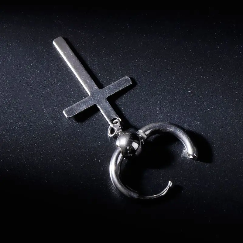 1 шт. шикарные серьги Корея Kpop ювелирные изделия крест Подвеска Висячие