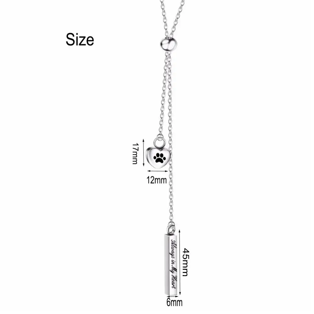 Женское Ожерелье для праха кулон из нержавеющей стали с кремацией сердца| |