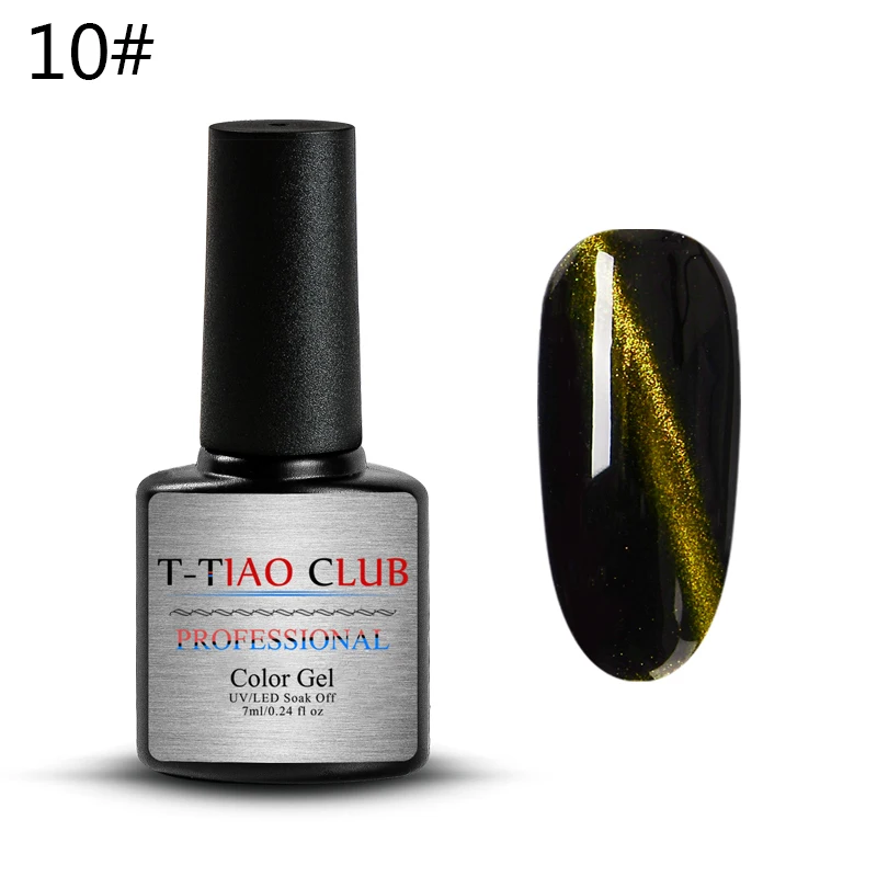 T-TIAO CLUB 6 мл магнит 7D Хамелеон для использования с магнитом Гель-лак для ногтей с эффектом «кошачий глаз» лак стойкий Сияющий лазер замочить от УФ-гель для дизайна ногтей лак - Цвет: TK1046