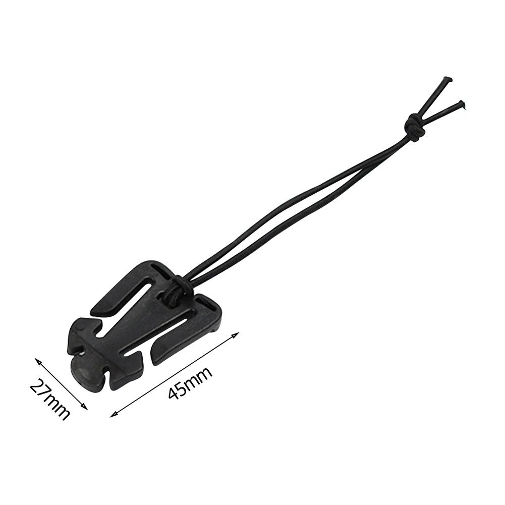 

5pcs/lot Molle Backpack Carabiner EDC Elastic Rope Webbing Hanging Buckle Camping Fixed Clamp Tool