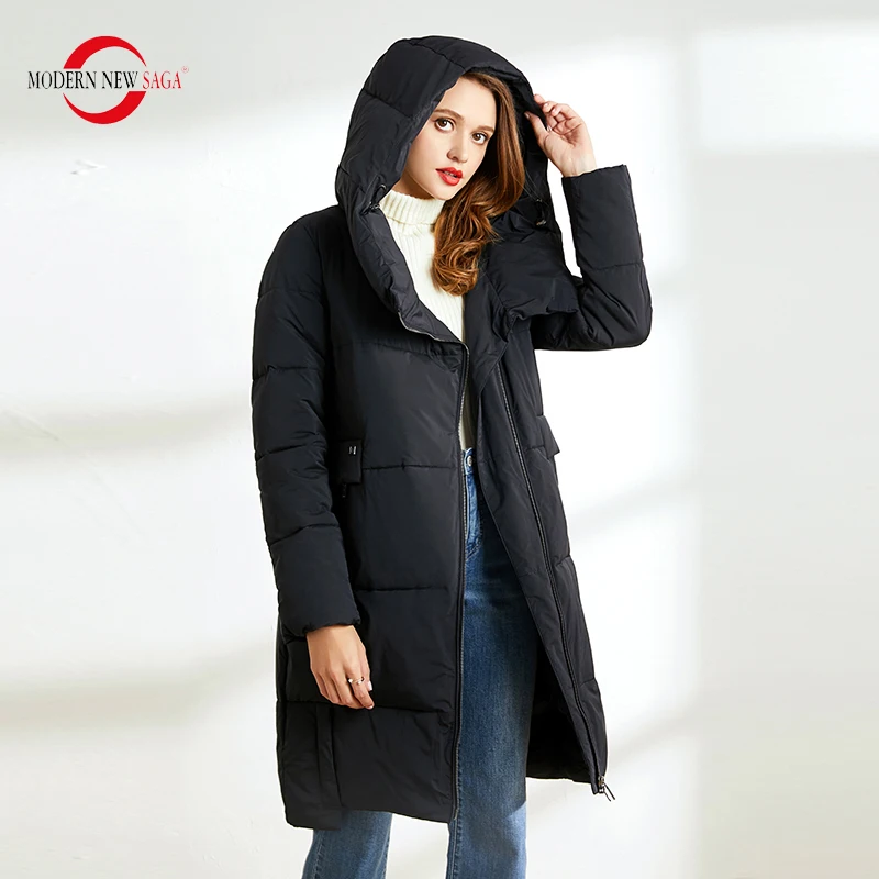 MODERN NEW SAGA 2020 Женское Зимнее Пальто Зимняя Женская Парка Хлопковое Стеганное