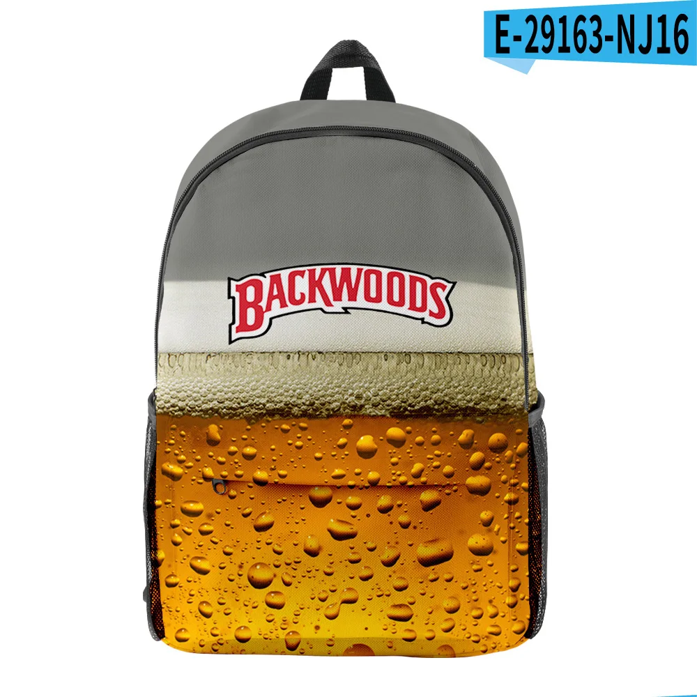 

Fashionable Unisex Backpack Male Backpack Female Teen Travel Beer 3D Digital Color Print Campus Student Backpack