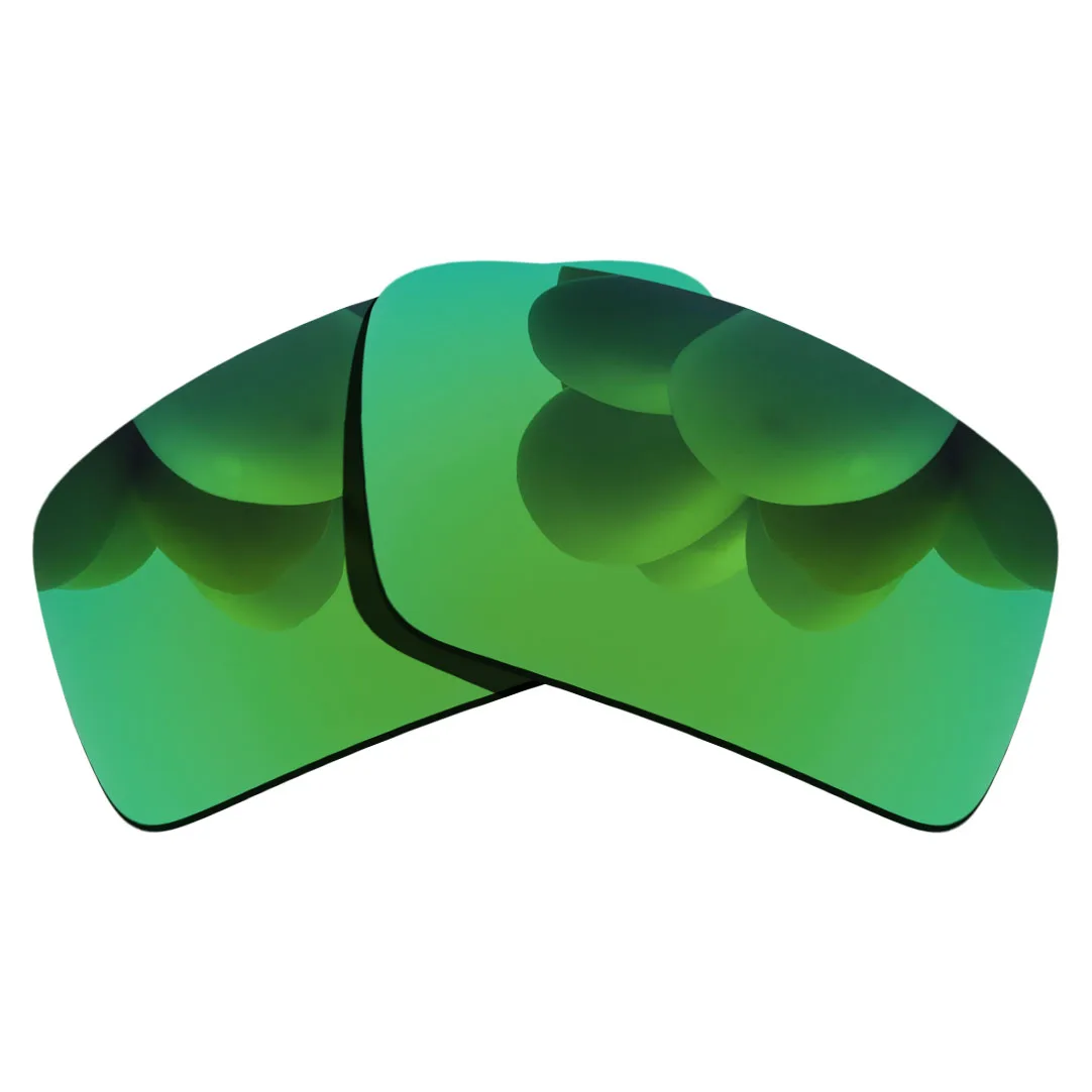 

100% Precisely Cut Polarized Replacement Lenses for DOUBLE EDGE Sunglasses Green Mirrored Coating Color- Choices