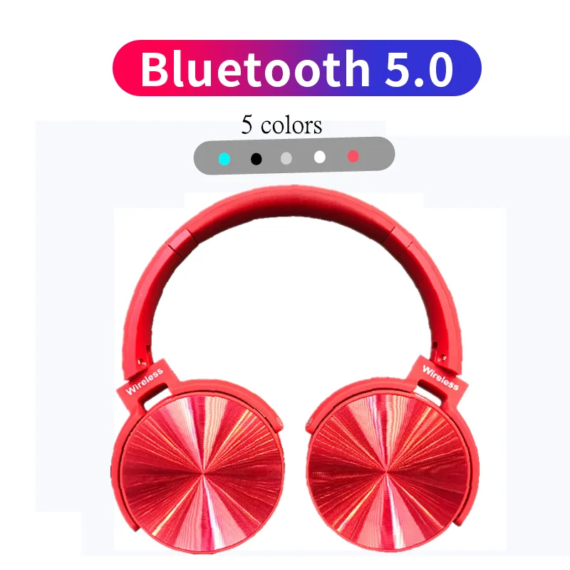 

5 Colors Fashionable Men And Women Practical Gaming Headset Stereo Wireless Bluetooth Headset For Diverse Applications