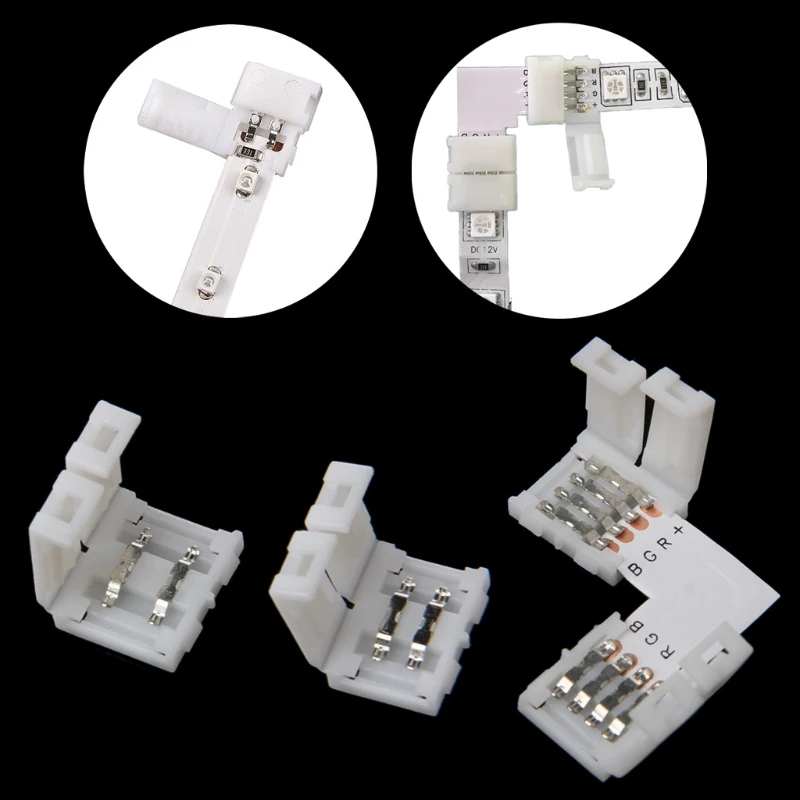 

8mm 2 Pin Adapter PCB For 3528 SMD LED Strip Light Single Color Solderless