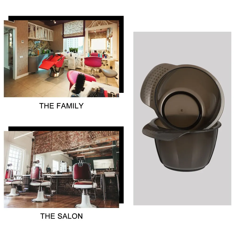 

2PCS Hair Color Plastic Bowl Premium Hair Color Bowl Practical Hair Color Bowl