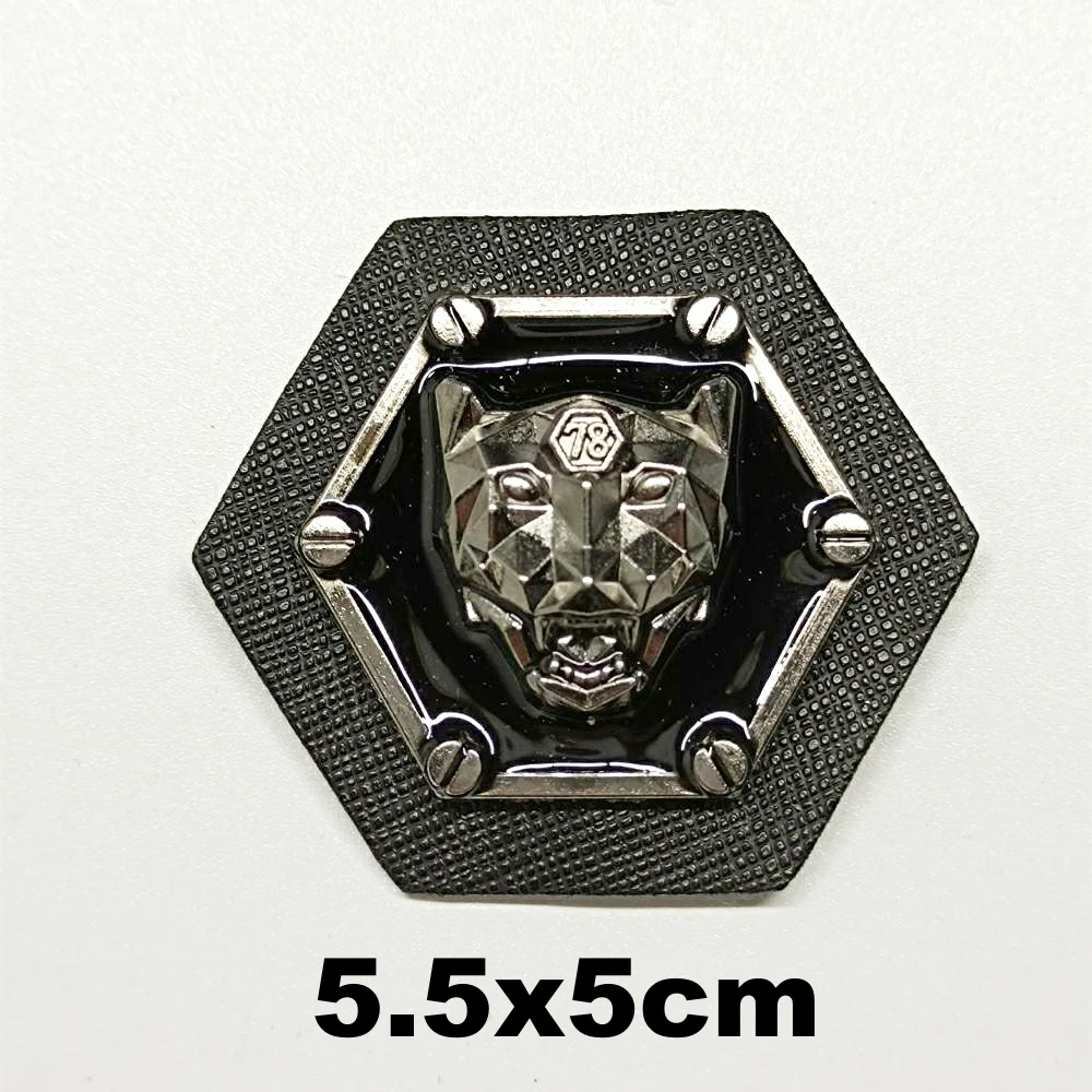 

embroidery metal tiger leopard embroideried patches for bag badges applique clothing DE-3237
