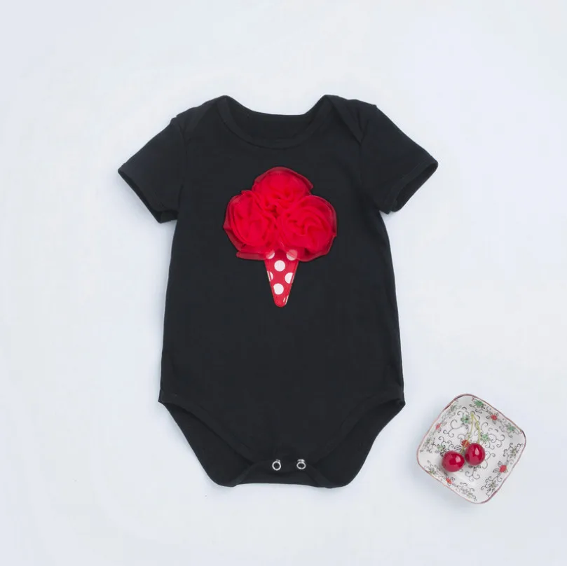 Детский хлопковый комбинезон для новорожденных с принтом в виде сердца|bodysuits for