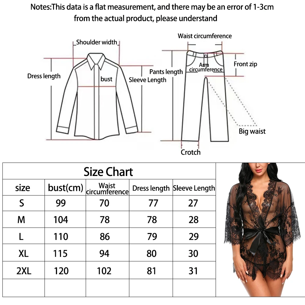 Женское сексуальное кружевное нижнее белье прозрачное соблазнительное пижамное
