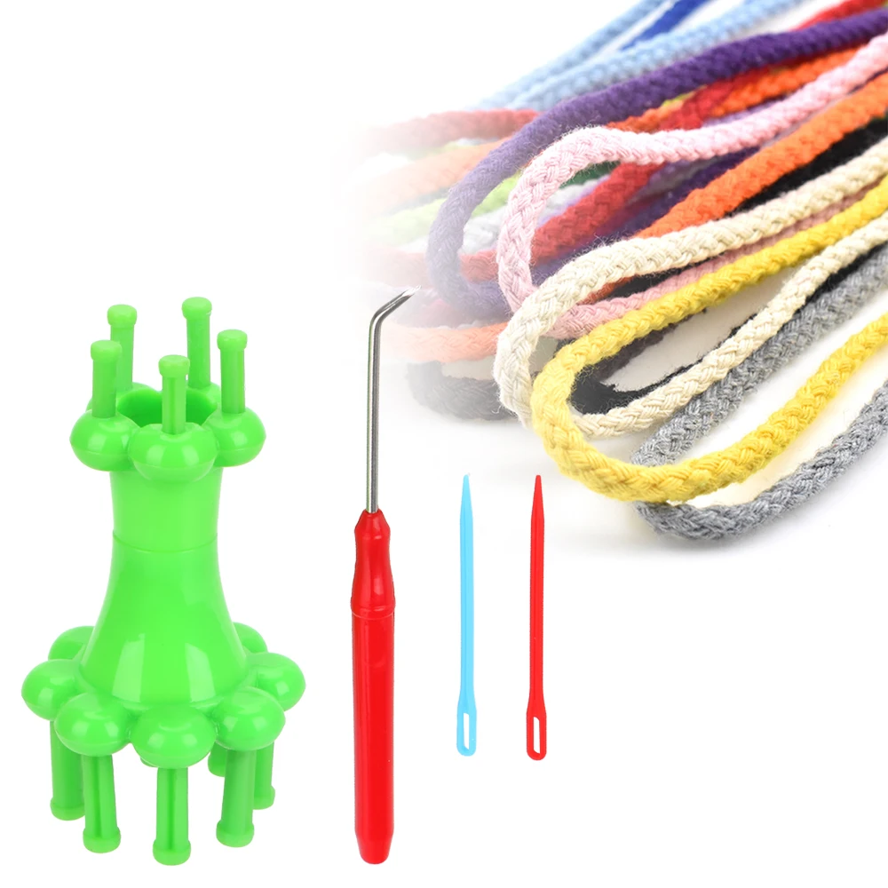 NICEYARD 1 Комплект Шерсть веревку ремесленных инструментов вязаный двойной