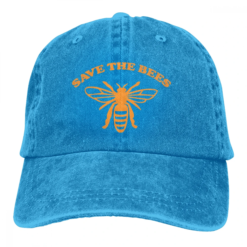 Save The Bee Casquette черные унисекс Мужские Женские джинсовые бейсболка с ремешком кепки регулируемые Гольф папа шляпа