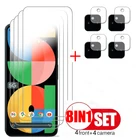 Стекло 8 в 1 для Google Pixel 5A, закаленное защитное стекло для Google Pixel 5A, зеркальная пленка для объектива камеры Google Pixel 5A 4A