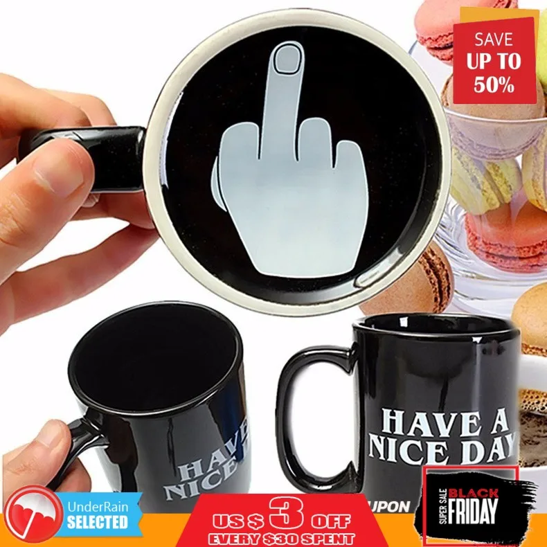 Кружка для кофе 350 мл хорошего дня забавные чашки и кружки чая молока креативные
