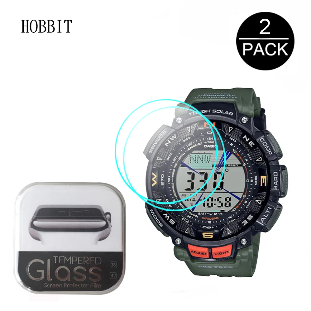 2 шт. 9H 2.5D прозрачное закаленное стекло для Casio PRO TREK PRG 240 PRG240 Защитная пленка смарт