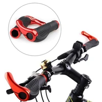1 pair bicycle handlebar grip ergonomic anti skid handle cover aluminum alloy rubber grips mtb bike accessories bicycle parts