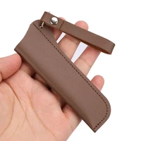 1pc fold knife first layer pu leather cowhide straight knife case sheath knife cover case sheath waistband belt buckle
