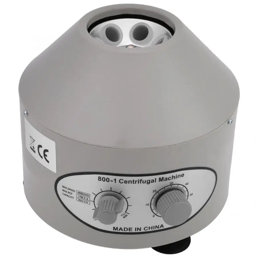 Настольная электрическая Лабораторная центрифуга 4000 об/мин 6x20 мл 220 В |