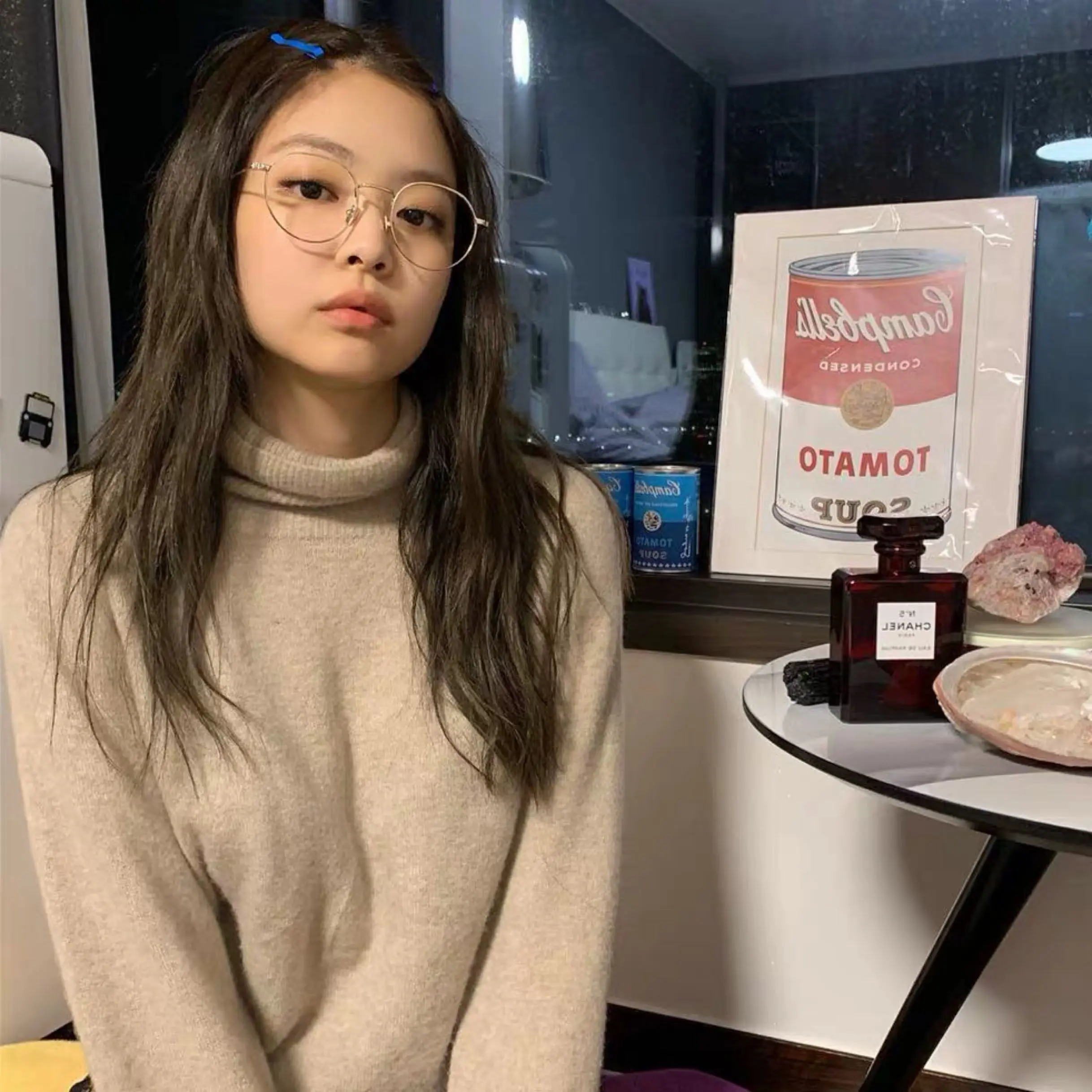 Kpop Blackpink Jennie same корейские Серые вязаные толстовки с высоким воротником женская уличная Толстовка Harajuku Осенняя теплая одежда