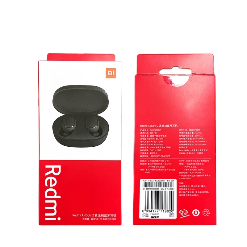 Оригинальные Redmi Airdots 2 S Xiaomi Xiomi Mi наушники базовые Tws беспроводные Bluetooth