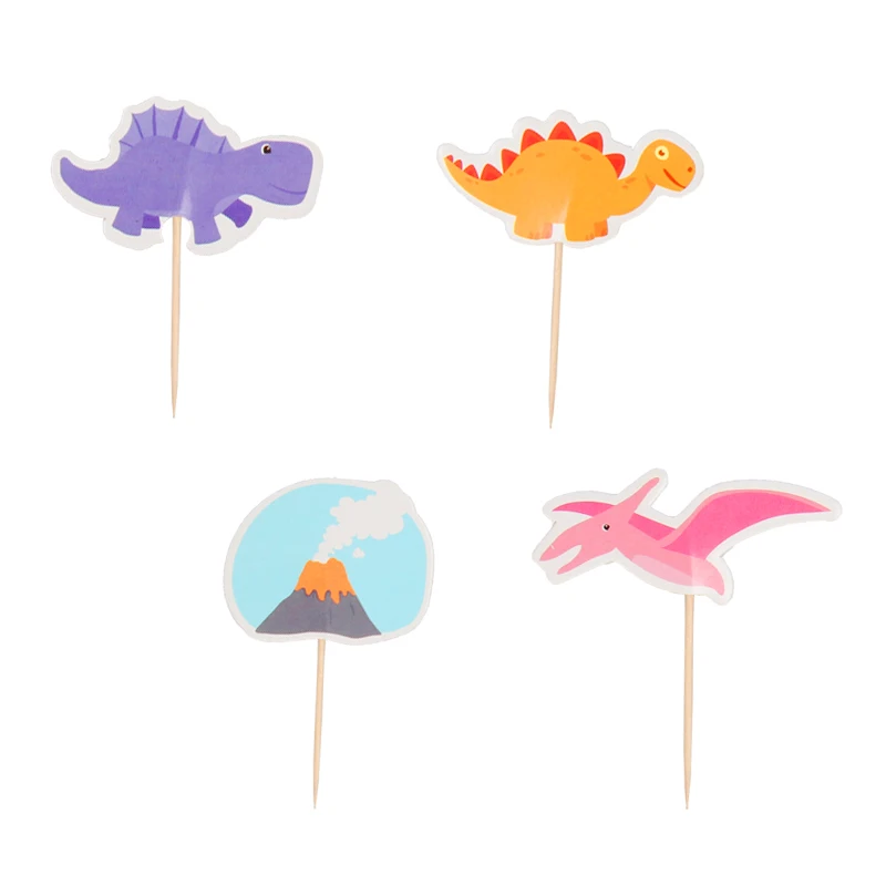 cake topper1 X 24pcs 5 шт. Альпака кактус торт Топпер лама вечерние украшения мультфильм милый Альпака День Рождения украшения принадлежности кекс Топпер - Цвет: cake topper1 X 24pcs
