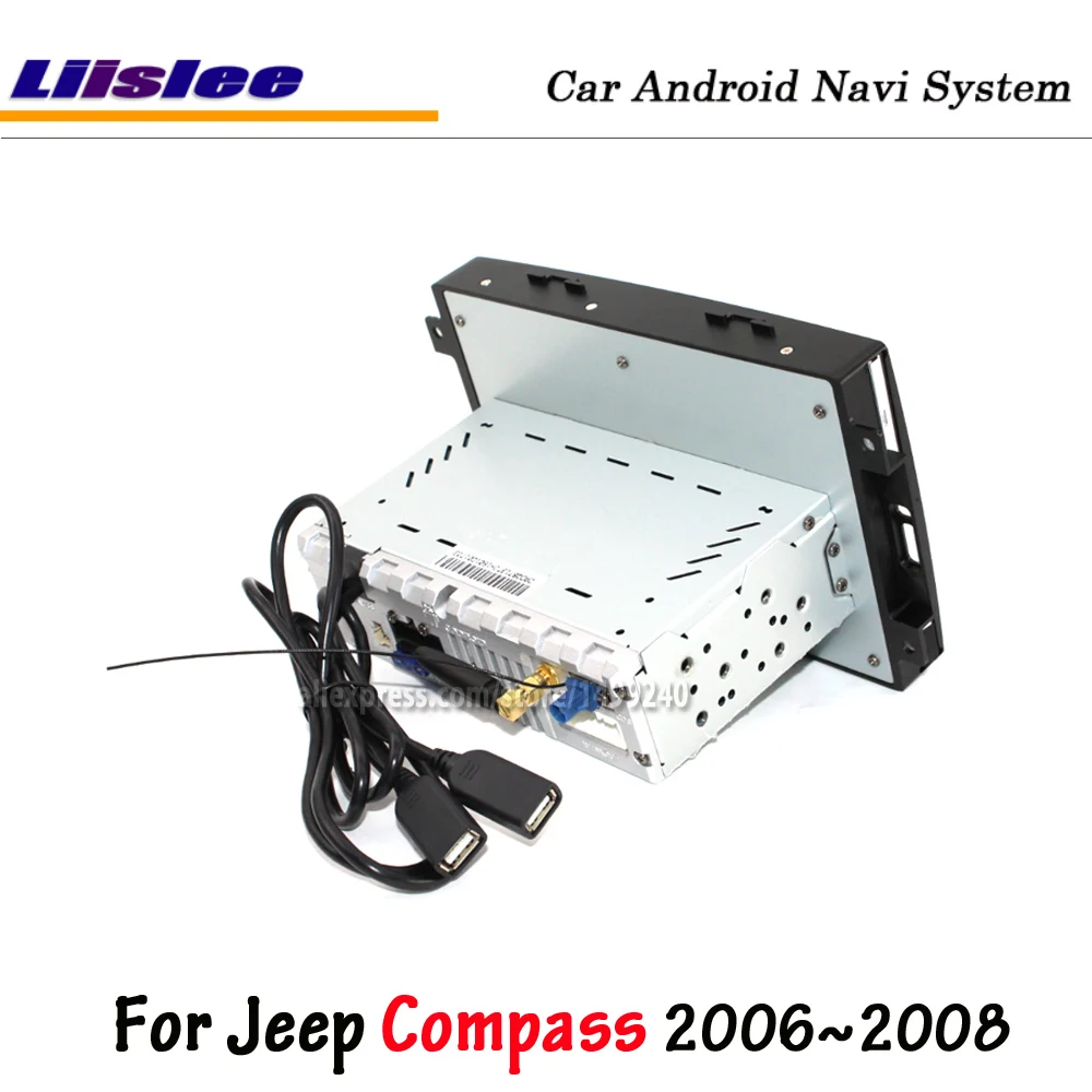 Liislee Android 8,0 для Jeep Compass 2006~ 2007 автомобильный стерео радио BT Carplay экран видео gps навигация Мультимедиа без DVD плеера