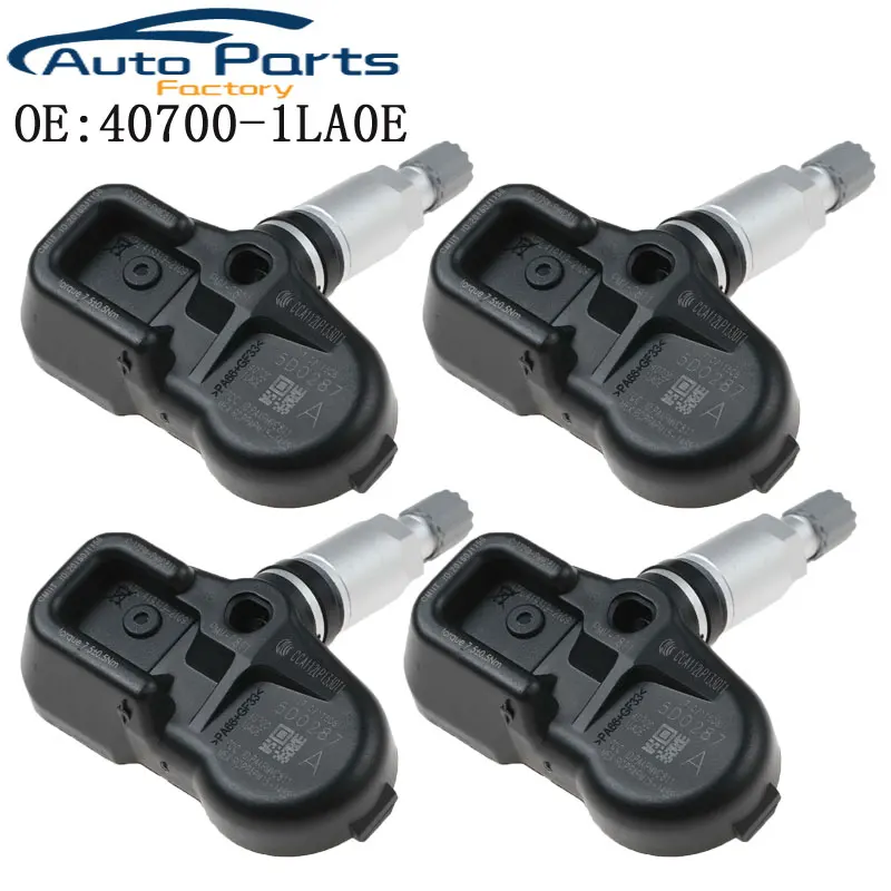 Система контроля давления в шинах TPMS 4 шт., для EX35 EX37 FX35 FX50 G25 G37 Nissan Cube 370Z Juke Leaf Quest 407001LA0E 40700-1LA0E