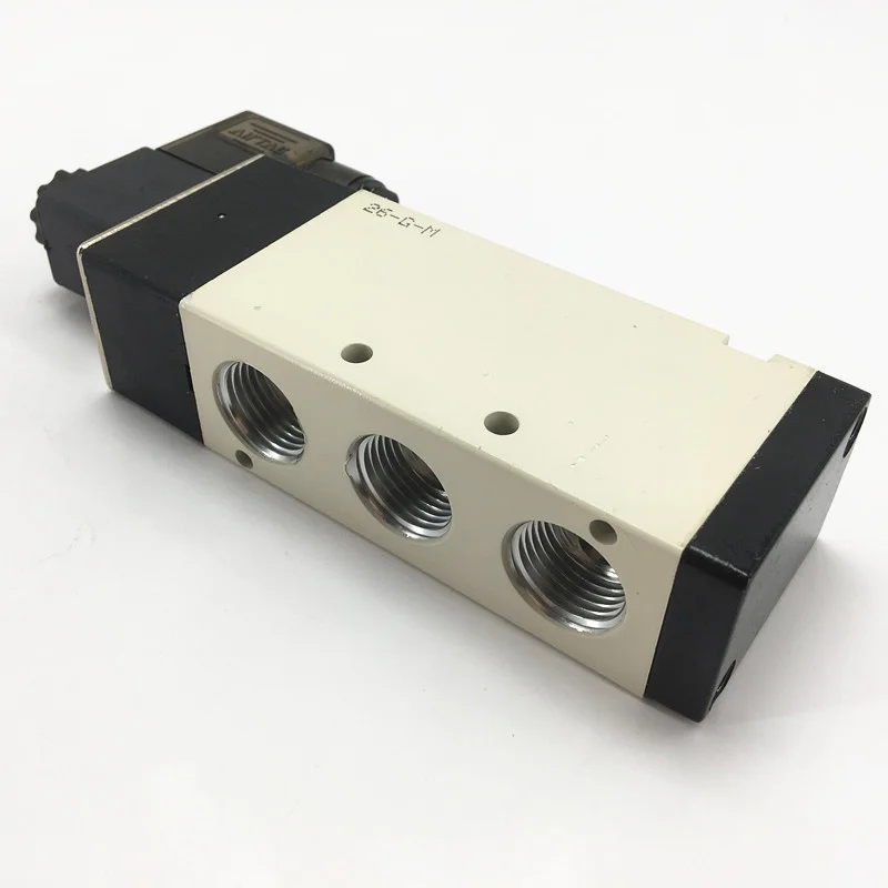 4V410-15 AC220V DC24V одинарный соленоид 5/2 трехходовых электромагнитных клапана 4V400 серии