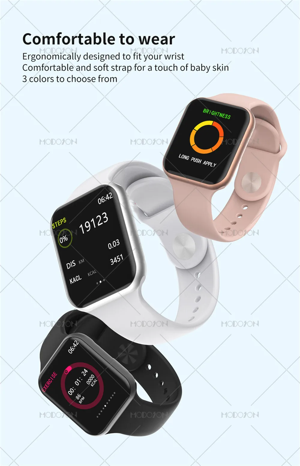 MODOSON Смарт-часы iwo 11 Lite Series 5 4 пульсометр кровяное давление фитнес-часы SmartWatch iwo 12 11 для Apple iphone Android