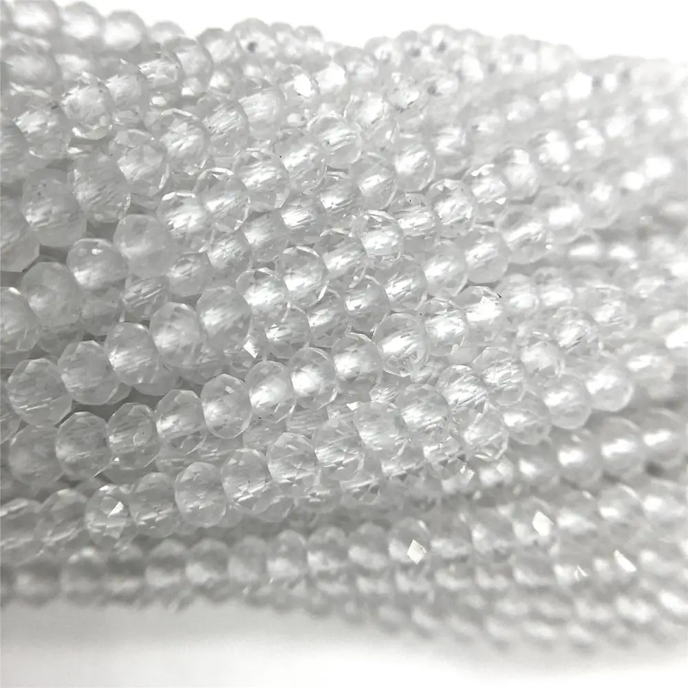 Белые кварцевые бусины из натурального камня маленькие крошечные Бусины 2 мм 3 4