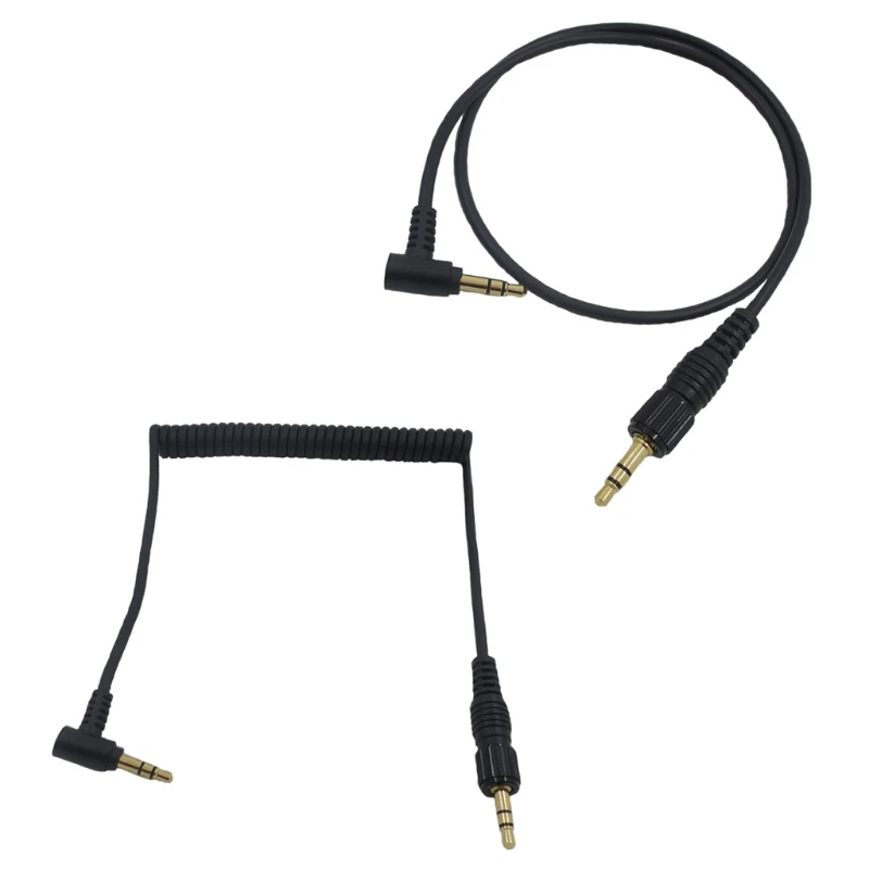 

Audio Upgrade Cable Replacement for Sony D11/V1/D21 Microphone 3.5mm Right Angle to 3.5mm Straight Stereo Jack Cable