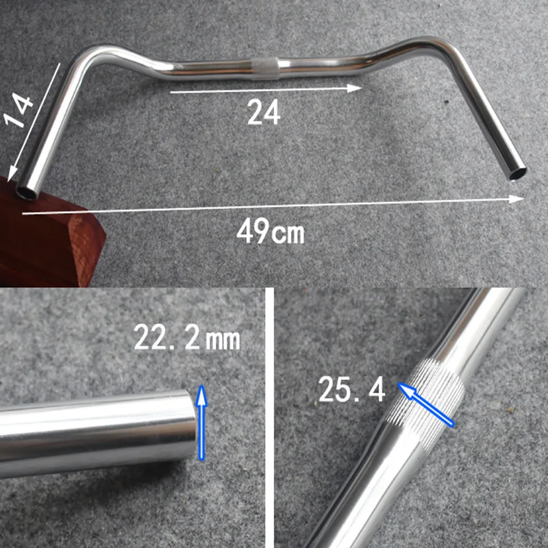 Фиксированный руль для велосипеда 25 4 мм в стиле ретро велосипедные детали
