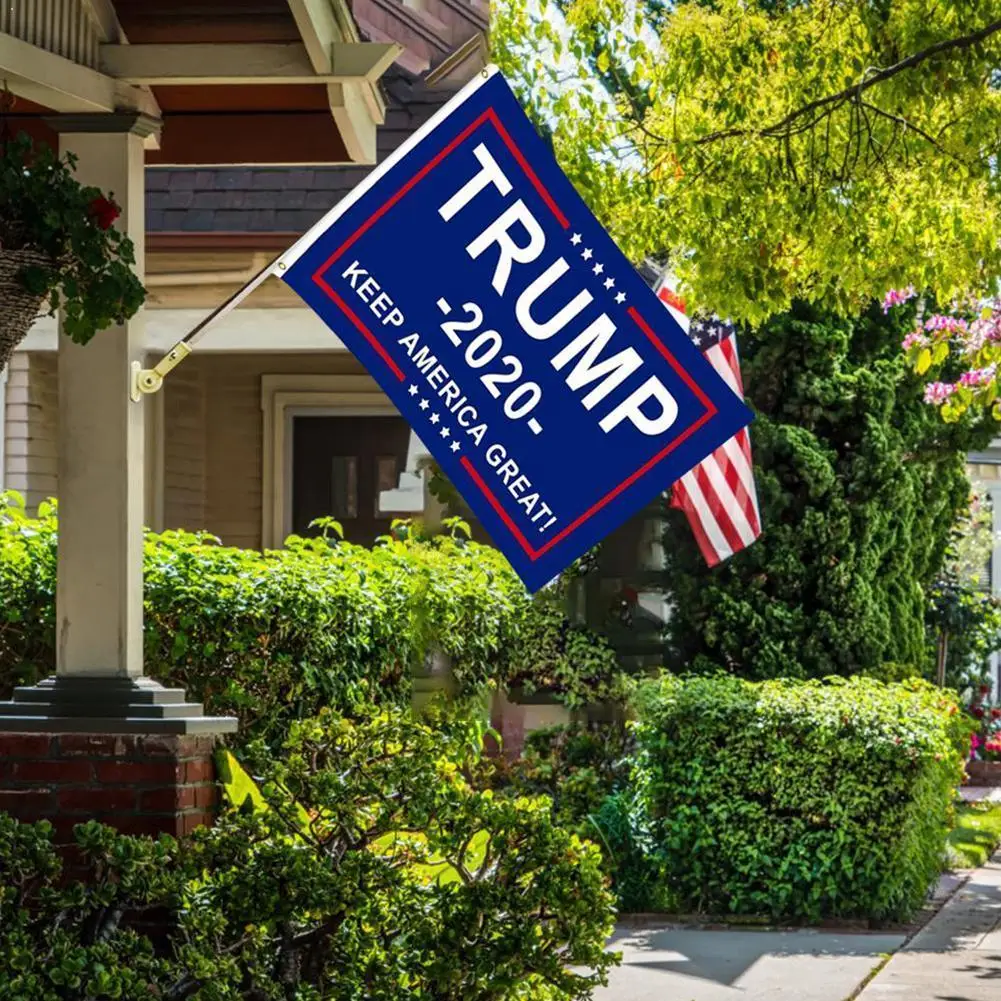 90*150 см Трамп 2020 флаг двухсторонний напечатанный Дональд Америка держит большой
