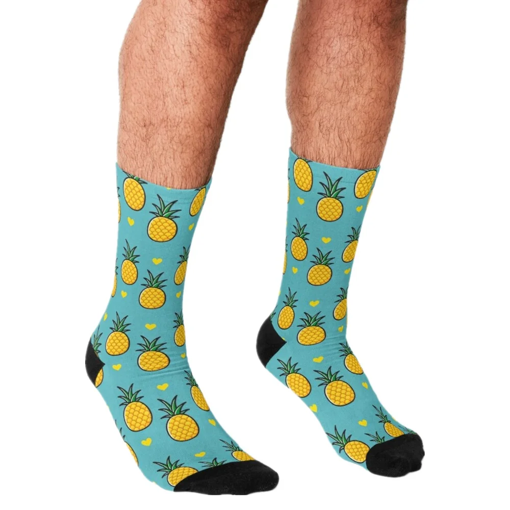 Забавные мужские носки 2021 розовые простые с принтом губ в стиле хип хоп