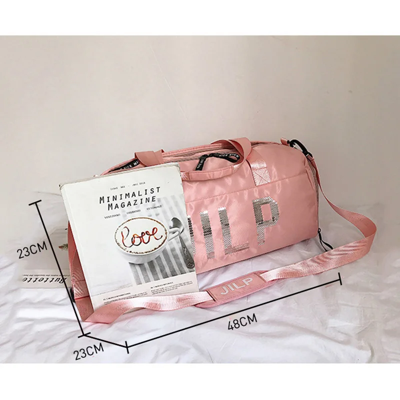 Дорожная водонепроницаемая сумка мессенджер с надписью для фитнеса и йоги