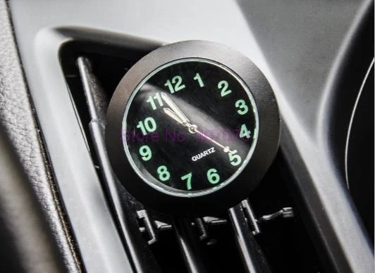 По DHL или Fedex 100 шт Часы для автомобиля светящиеся Стайлинг воздушный мини