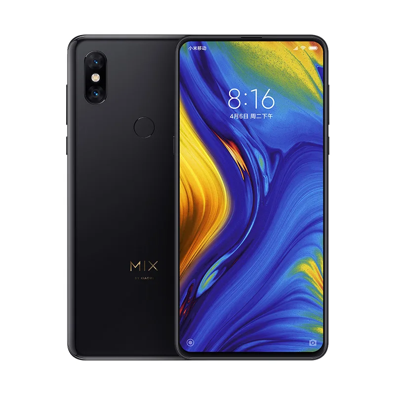 Глобальная версия Xiaomi mi x 3 5G 6 ГБ 128 ГБ Snapdragon 845 6,3" AMOLED Полный экран 19,5: 9 24 МП 2 Задняя 2 фронтальная камера мобильный телефон - Цвет: 6GB 128GB Black