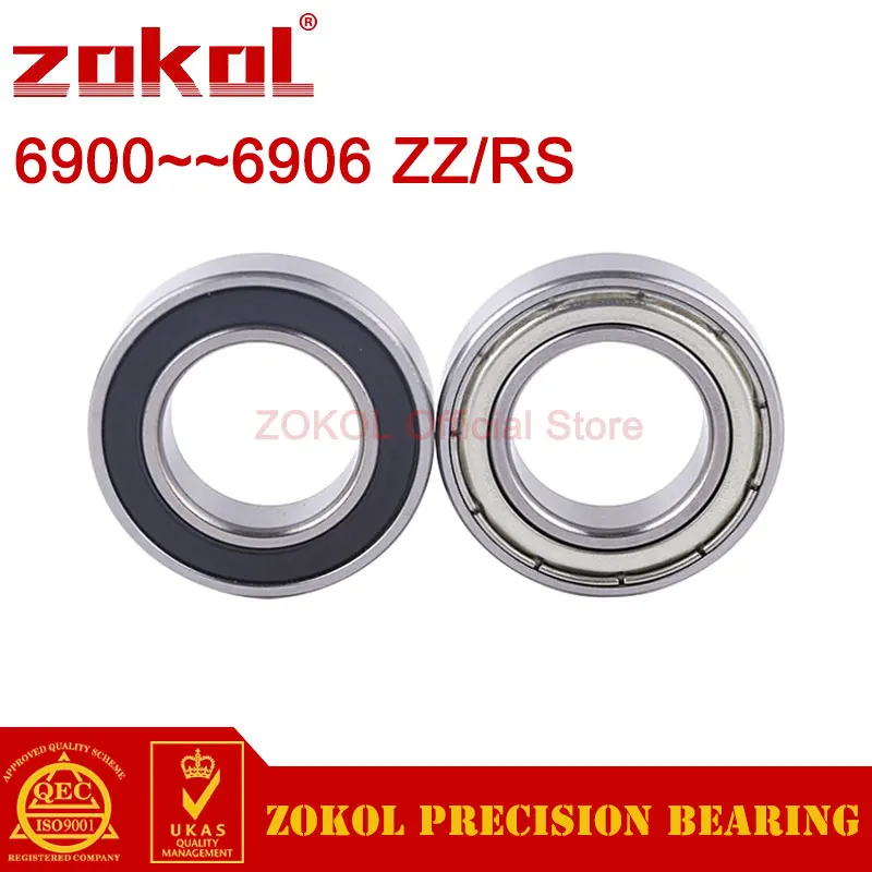 ZOKOL 6900 6901 6902 6903 6904 6905 ZZ Z RS 2RS RZ тонкостенный подшипник радиальные