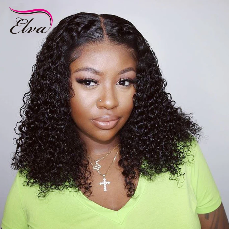 Elva 370 парик для волос на шнурках с волосами младенца предварительно сорвал натуральные волосы remy волосы 13x6 парик для черных женщин