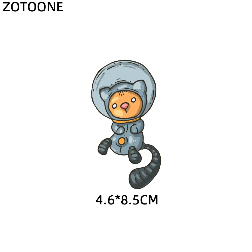 ZOTOONE нашивка с космонавтом космическая планета наклейки железные на переводах для одежды футболка аксессуар Аппликация DIY теплопередача G