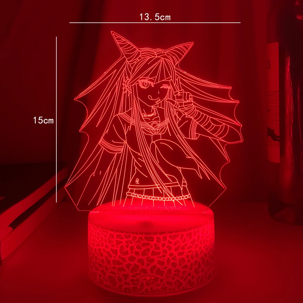 Newest Danganronpa Led Night Light Ibuki Mioda Lamp for Bedroom Decor Kids Gift Danganronpa Acrylic 3d Lamp Ibuki Mioda images - 6