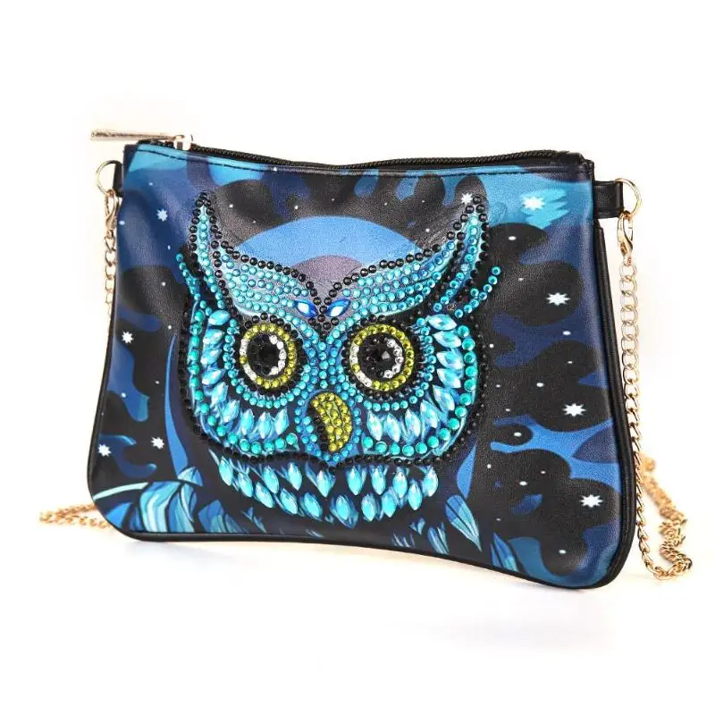 Поделки специальная форма алмазная живопись сова птица Бабочка молния цепь